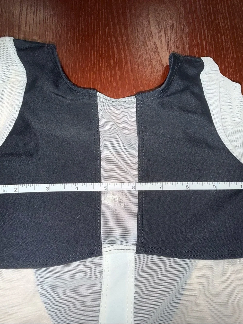 Kandi Kouture Black & White Dance Leotard Size Child Medium (5/6)